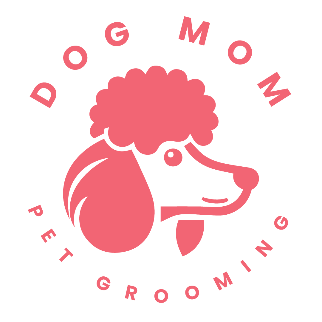 Dog Mom Pet Grooming Logo